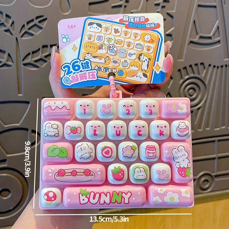 Phone Accessories Charms - Clicker de clavier anti-stress à 26