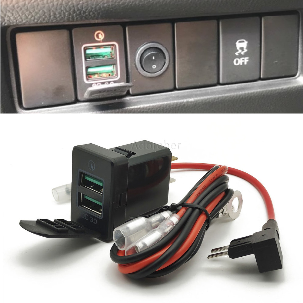 Phone Accessories Red - Chargeur de voiture LED rouge, 1