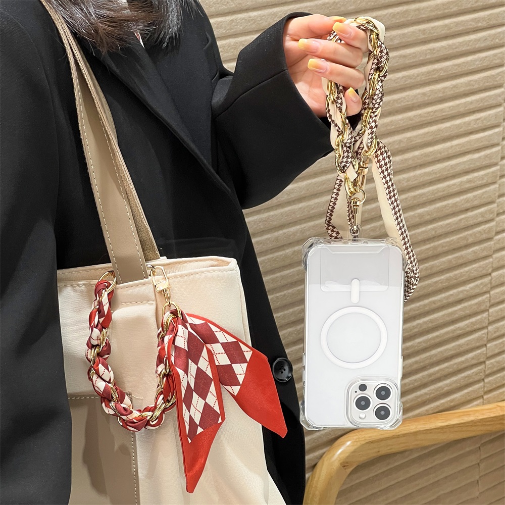 Phone Accessories And Cases - Dragonne courte universelle en soie pour