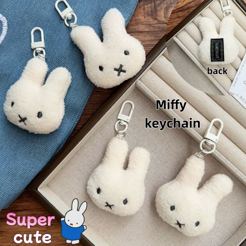 Phone Accessories Charms - Porte-clés en peluche Miffy mignon pour
