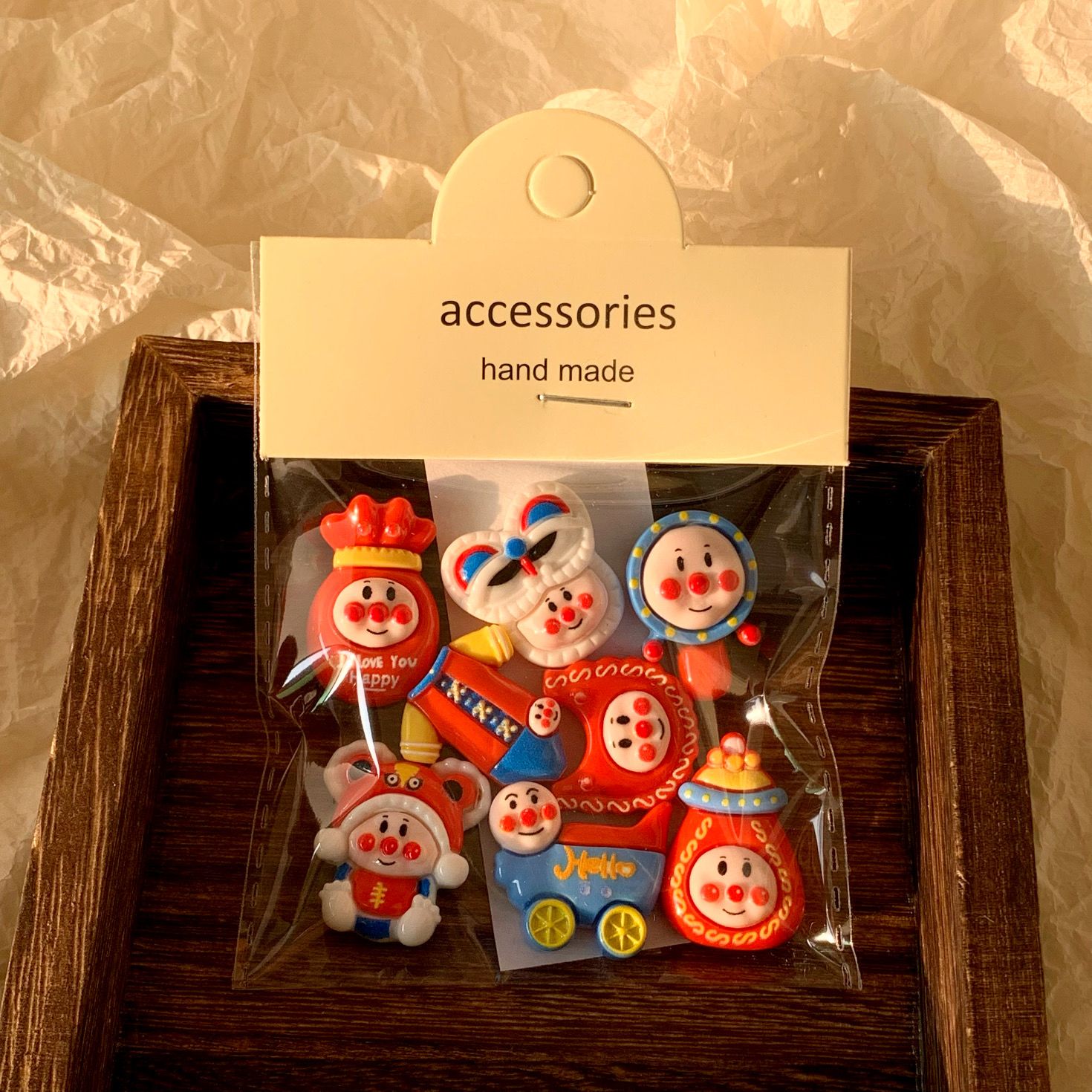 Phone Accessories Red - Autocollant 3D sans couture Anpanman, autocollant