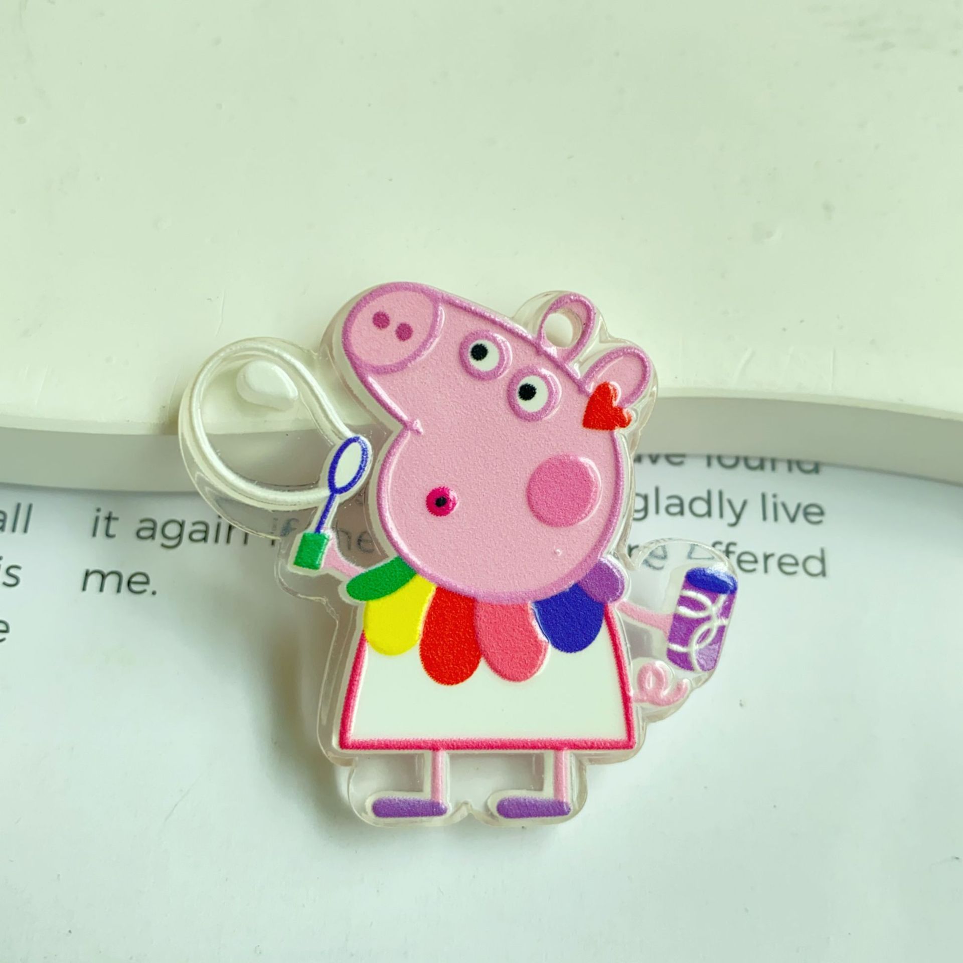 Pendentif Peppa Pig en relief  - Phone Accessories Hanging avis et prix