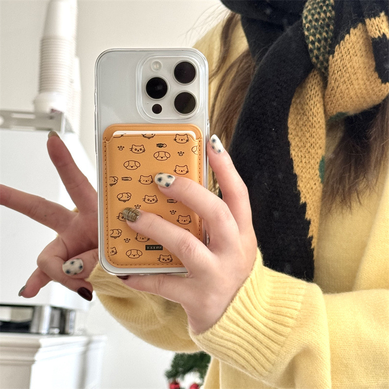 Portefeuille magnétique en cui - Phone Accessories And Cases avis et prix