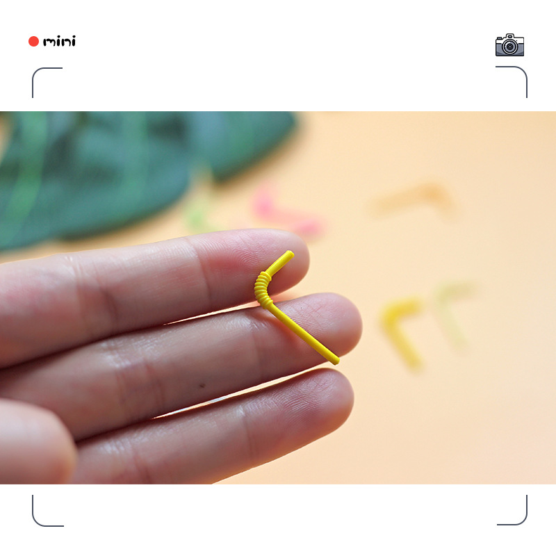 Mini pailles colorées en résin - Phone Accessories Europe avis et prix